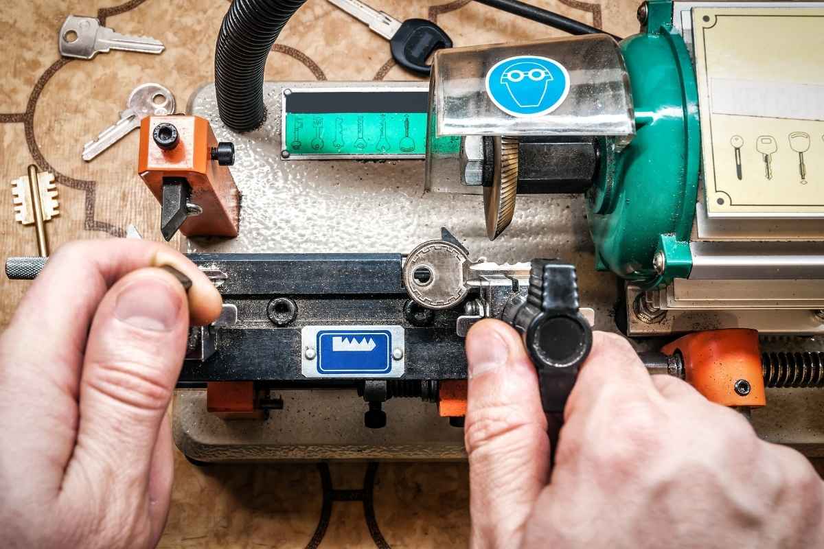 Locksmith generating new key without original