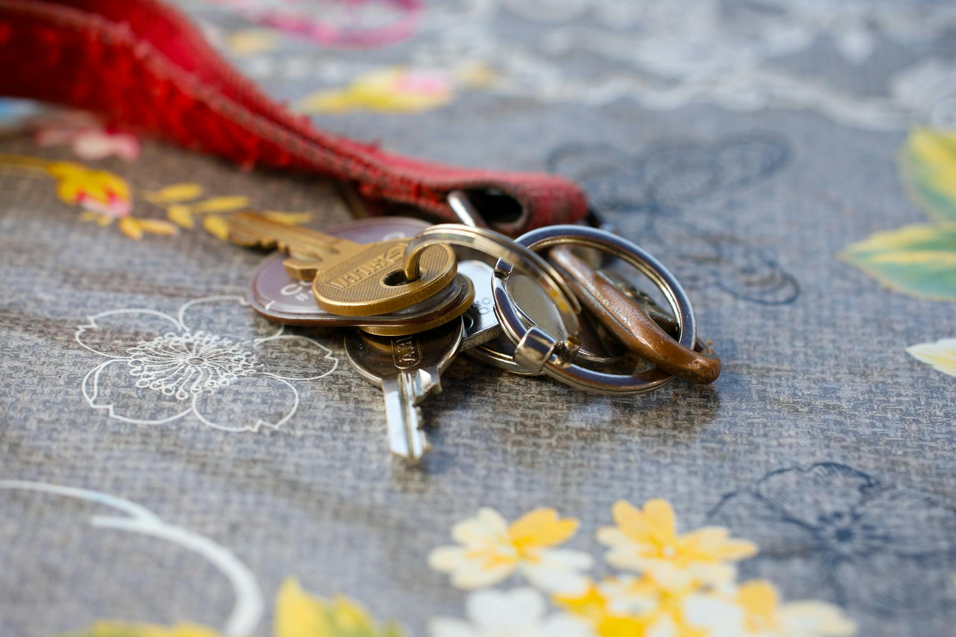 Different keys attached to the key chain