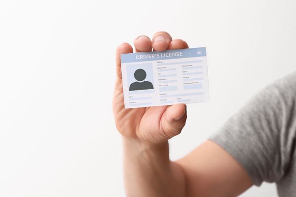 Identification card shown for ownership verification