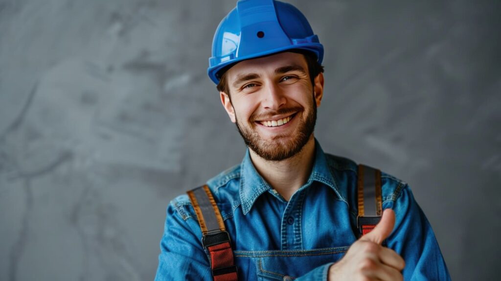 Locksmith smiling with thumbs up gesture