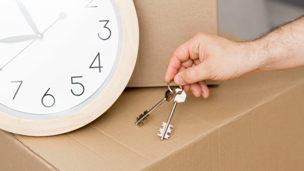 Close-up keys to a new home