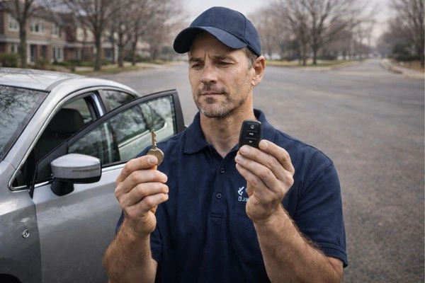 Traditional key and smart key comparison.